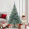 Albero di Natale artificiale Vidaxx con 150 LED verdi, 150 cm in PVC e acciaio