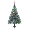 Albero di Natale artificiale Vidaxx con 150 LED verdi, 150 cm in PVC e acciaio