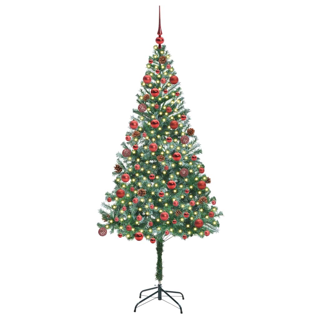 Vidaxl kunstkerstboom met 300 led groen 180 cm pvc en staal