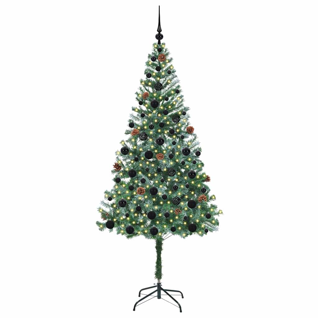 Vidaxl kunstkerstboom met 300 led groen 180 cm pvc en staal