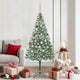Albero di Natale artificiale Vidaxx con 300 LED verdi 180 cm in PVC e acciaio