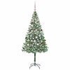Albero di Natale artificiale Vidaxx con 300 LED verdi 180 cm in PVC e acciaio
