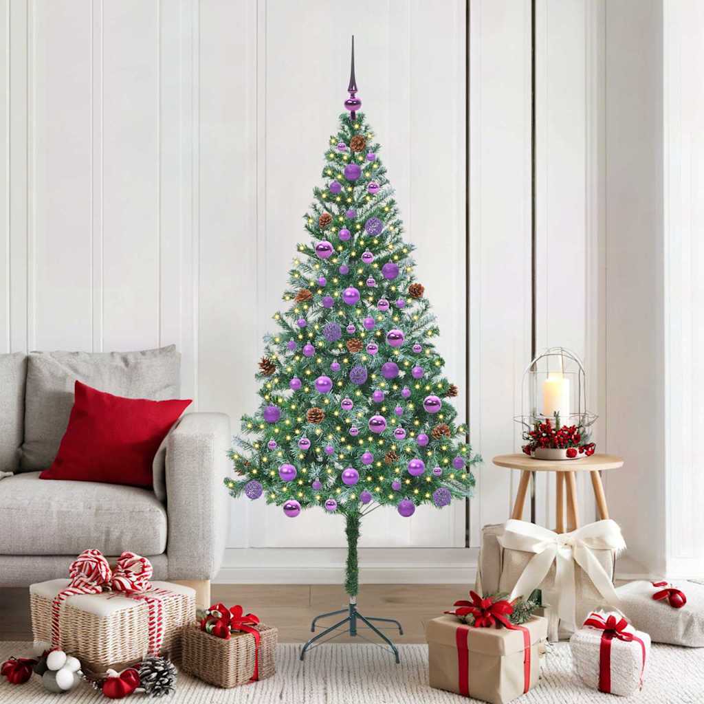 Vidaxl kunstkerstboom met 300 led groen 180 cm pvc en staal