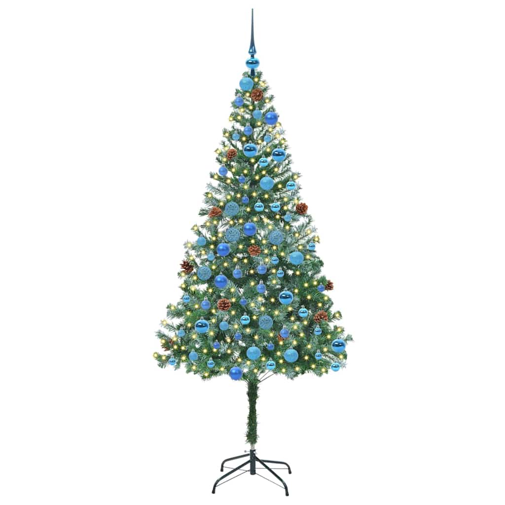 Vidaxl kunstkerstboom met 300 led groen 180 cm pvc en staal