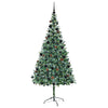 Árbol de Navidad artificial Vidaxx con 300 LED verde, 210 cm PVC y acero