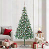 Árbol de Navidad artificial Vidaxx con 300 LED verde, 210 cm PVC y acero