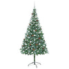 Vidaxl kunstkerstboom met 300 led groen 210 cm pvc en staal