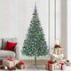 Vidaxl kunstkerstboom met 300 led groen 210 cm pvc en staal