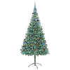 Albero di Natale artificiale Vidaxx con 300 LED verdi, 210 cm in PVC e acciaio