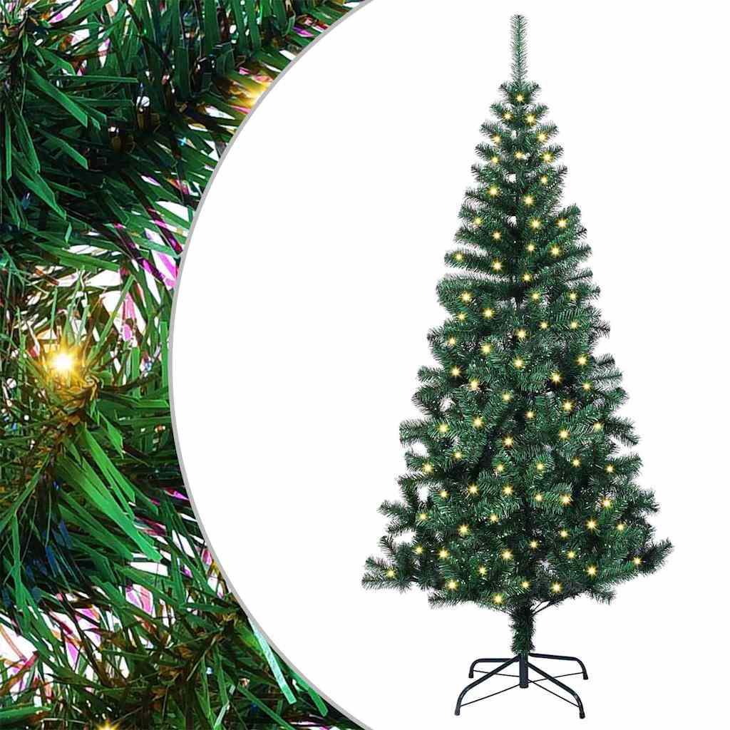 Vidaxx árbol de Navidad artificial preiluminado verde 120 cm PVC y metal