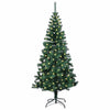 Vidaxx árbol de Navidad artificial preiluminado verde 120 cm PVC y metal