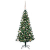 Vidaxx albero di Natale artificiale preilluminato verde 150 cm in PVC e metallo