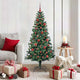 Vidaxx albero di Natale artificiale preilluminato verde 150 cm in PVC e metallo