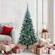 Vidaxx albero di Natale artificiale preilluminato verde 150 cm in PVC e metallo