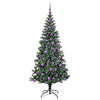Vidaxl kunstmatig voorverlicht kerstboom groen 180 cm pvc en metaal