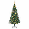 Vidaxx árbol de Navidad artificial preiluminado verde 210 cm PVC y metal