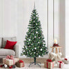 Vidaxx albero di Natale artificiale preilluminato verde 210 cm in PVC e metallo