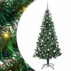 Vidaxx albero di Natale artificiale preilluminato verde 210 cm in PVC e metallo