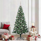 Vidaxx albero di Natale artificiale preilluminato verde 210 cm in PVC e metallo