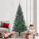 Vidaxx albero di Natale artificiale preilluminato verde 210 cm in PVC e metallo