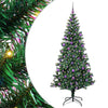 Vidaxl kunstmatig voorverlicht kerstboom groen 210 cm pvc en metaal