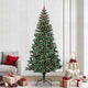 Vidaxl kunstmatig voorverlicht kerstboom groen 240 cm pvc en metaal