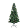 Vidaxl kunstmatig voorverlicht kerstboom groen 240 cm pvc en metaal
