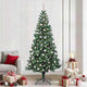 Vidaxl kunstmatig voorverlicht kerstboom groen 240 cm pvc en metaal