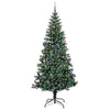 Vidaxl kunstmatig voorverlicht kerstboom groen 240 cm pvc en metaal