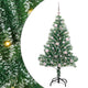 Vidaxx albero di Natale artificiale neve intrecciata con luce LED 150 cm