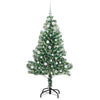Vidaxx albero di Natale artificiale neve intrecciata con luce LED 150 cm
