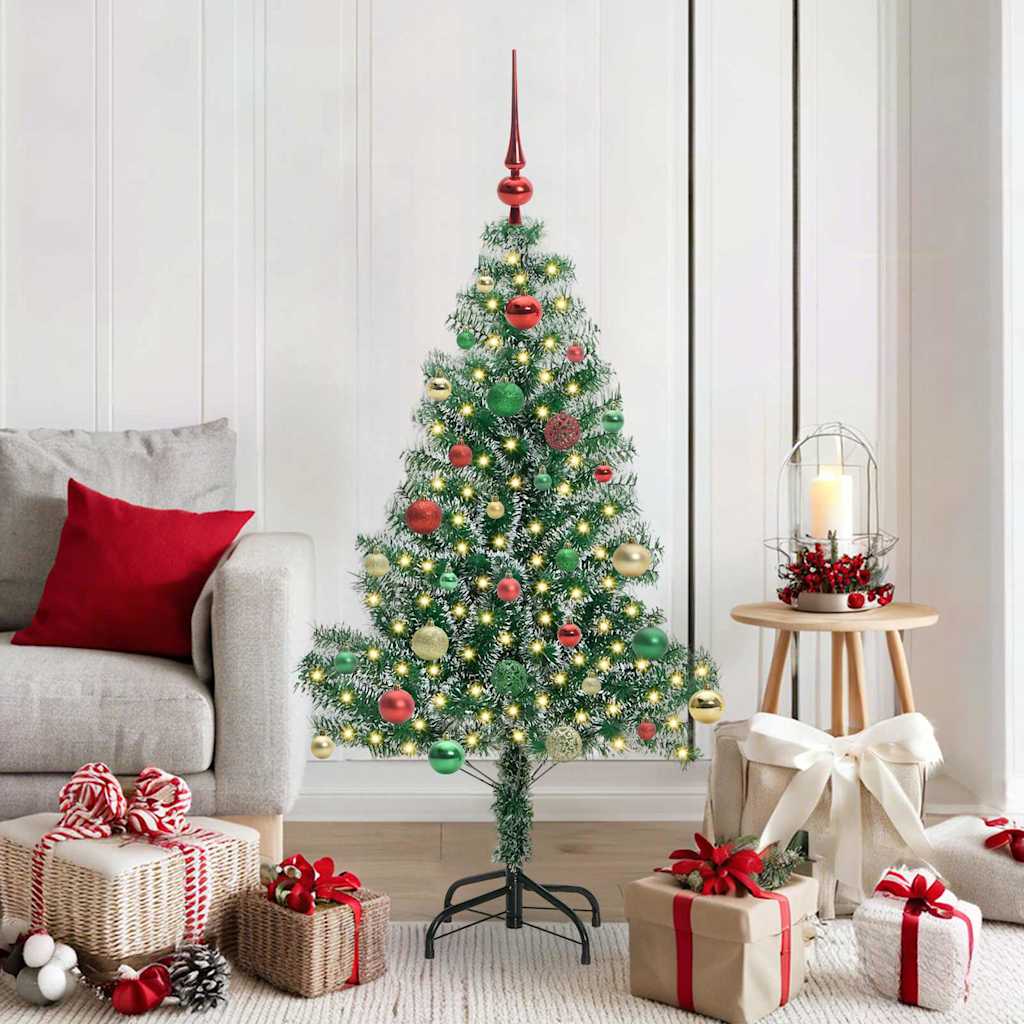 Vidaxx albero di Natale artificiale neve intrecciata con luce LED 150 cm