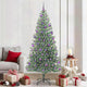 Vidaxx albero di Natale artificiale neve intrecciata con luce LED 210 cm