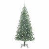Vidaxx albero di Natale artificiale neve intrecciata con luce LED 240 cm
