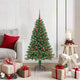 Vidaxx albero di Natale artificiale verde 120 cm in PVC e acciaio e plastica