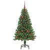 Vidaxx albero di Natale artificiale verde 120 cm in PVC e acciaio e plastica