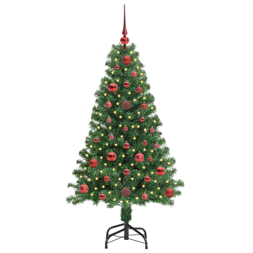 Vidaxx albero di Natale artificiale verde 120 cm in PVC e acciaio e plastica