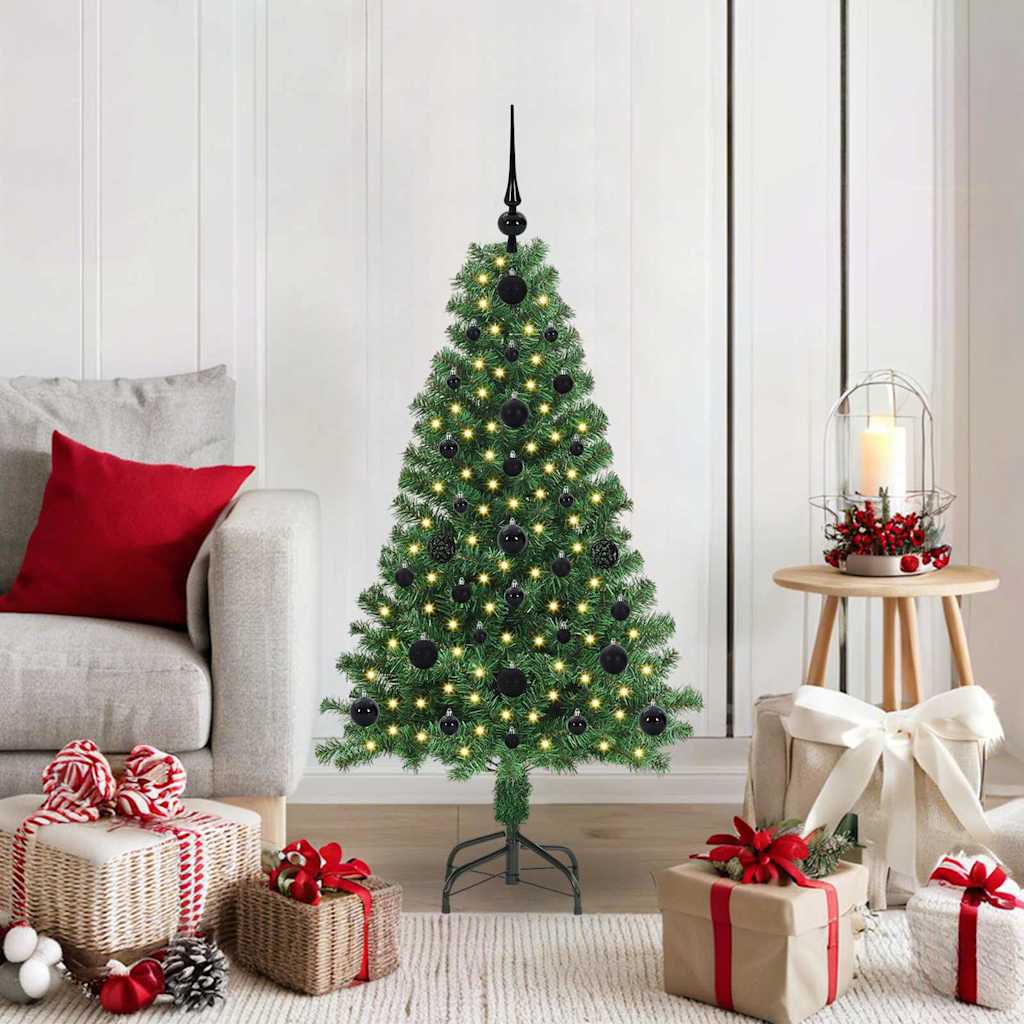 Vidaxx árbol de Navidad artificial verde 120 cm PVC y acero y plástico