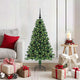 Vidaxx albero di Natale artificiale verde 120 cm in PVC e acciaio e plastica
