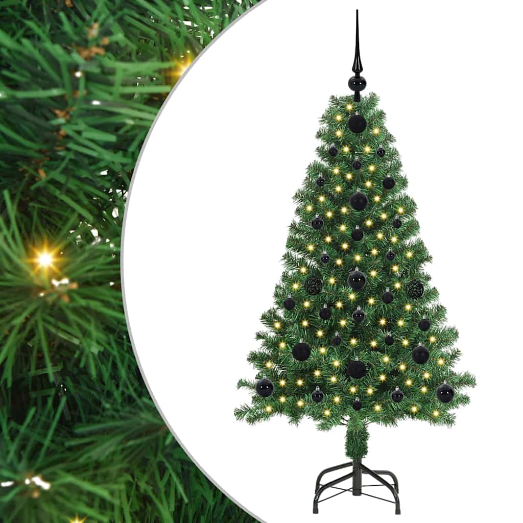 Vidaxx árbol de Navidad artificial verde 120 cm PVC y acero y plástico