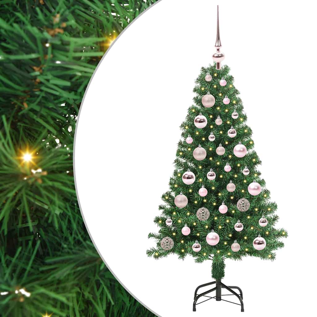 Vidaxx árbol de Navidad artificial verde 120 cm PVC y acero y plástico