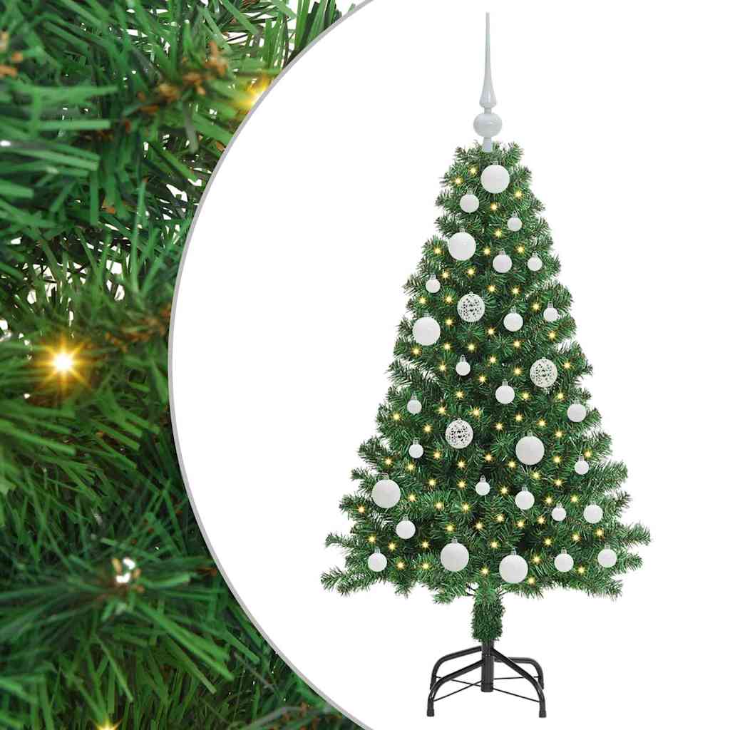 Vidaxx árbol de Navidad artificial verde 120 cm PVC y acero y plástico