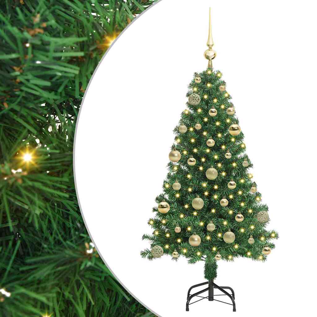 Vidaxx árbol de Navidad artificial verde 120 cm PVC y acero y plástico