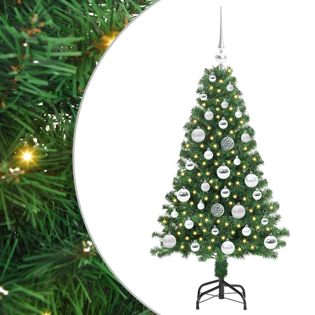 Vidaxx árbol de Navidad artificial verde 120 cm PVC y acero y plástico