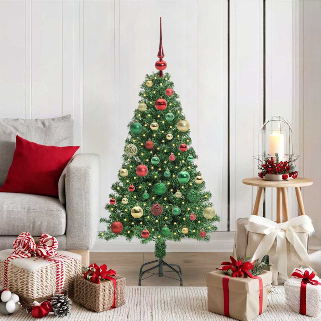 Vidaxx árbol de Navidad artificial verde 120 cm PVC y acero y plástico