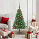 Vidaxx albero di Natale artificiale verde 120 cm in PVC e acciaio e plastica