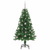 Vidaxl kunstkerstboom groen 150 cm pvc en staal en kunststof