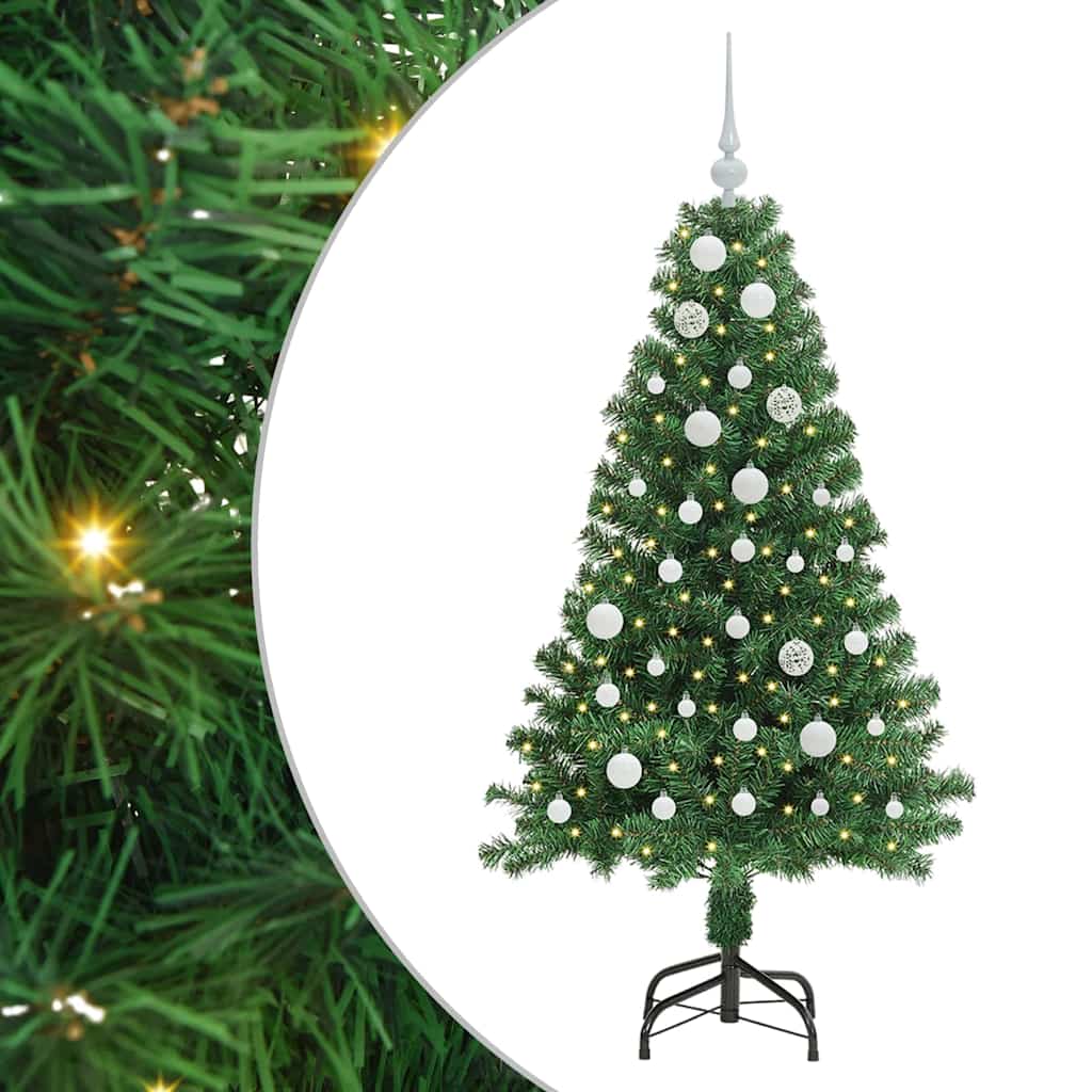 Vidaxx albero di Natale artificiale verde 150 cm PVC, acciaio e plastica