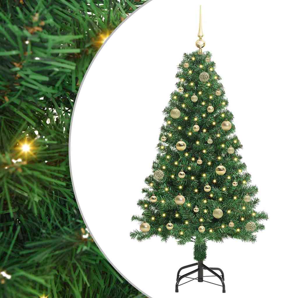 Vidaxx albero di Natale artificiale verde 150 cm PVC, acciaio e plastica