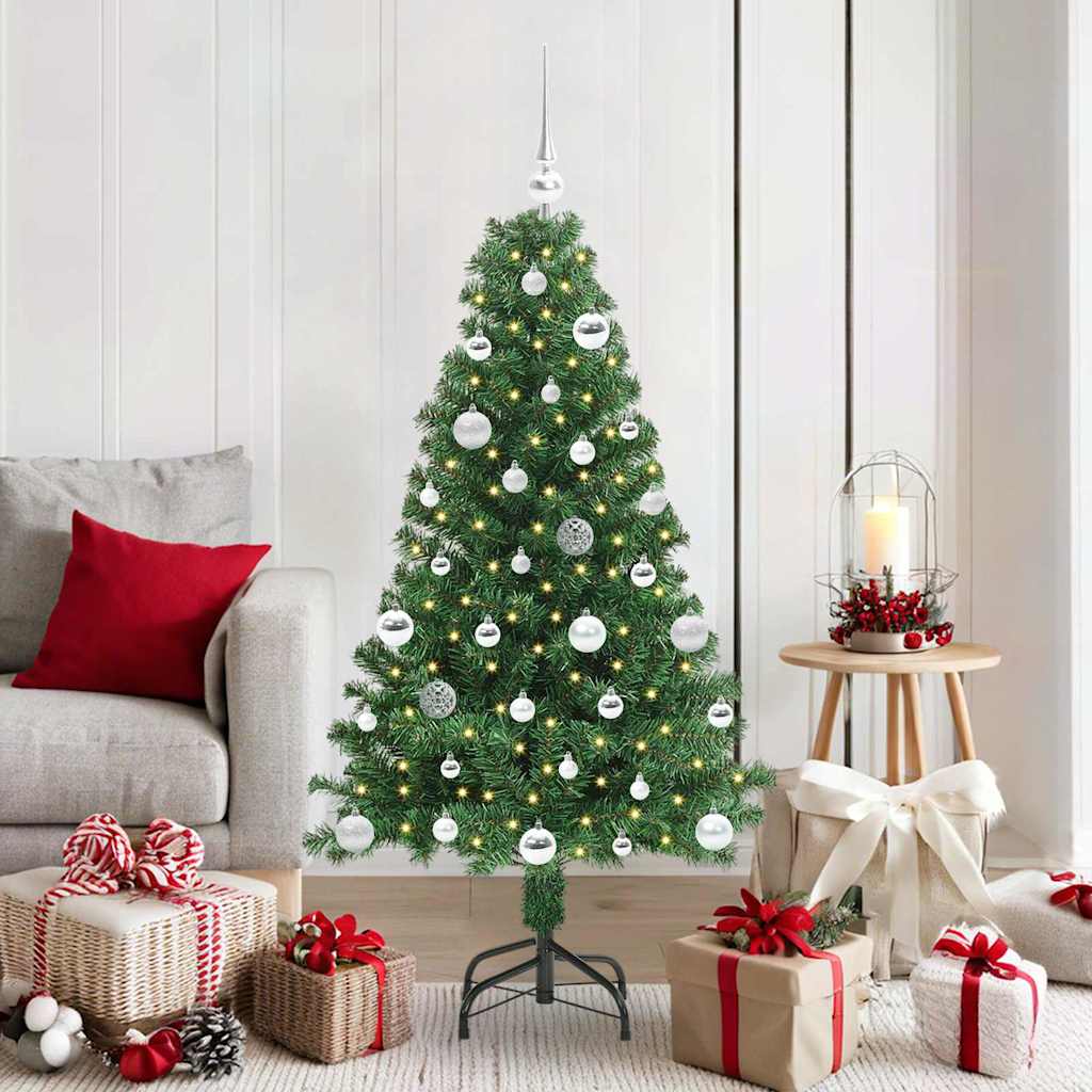 Vidaxx albero di Natale artificiale verde 150 cm PVC, acciaio e plastica